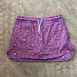 NWoT Vineyard Vines Girls Performance Floral Skort Sz L Activewear Tennis Sports
